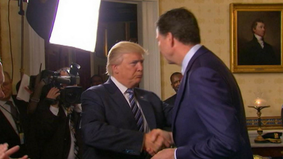 Comey to Testify Trump “Goosed” Him in White House Garden